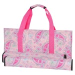 TIASUSAN Pink Mahjong Bag(Empty Bag Only), American Mahjong Set Carrying Bag with Two Wrappers for Tiles and Racks
