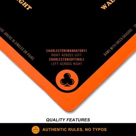 TANSOREX Mahjong Mat with Rules for Table,Travel Mahjong Set,Non-Slip and Silent,Comes with 2 Dice and 1 Coral Velvet Mahjong Mat Storage Bag,Mahjong Cards 2025(Black) TANSOREX Mahjong Mat with Rules for Table,Travel Mahjong Set,Non-Slip and Silent,Comes with 2 Dice and 1 Coral Velvet Mahjong Mat Storage Bag,Mahjong Cards 2025(Black)