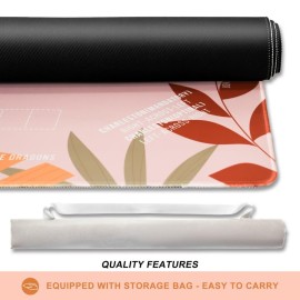 TANSOREX Mahjong Mat with Rules for Table,Travel Mahjong Set,Non-Slip and Silent,Comes with 2 Dice and 1 Coral Velvet Mahjong Mat Storage Bag,Mahjong Cards 2025(Pinky) TANSOREX Mahjong Mat with Rules for Table,Travel Mahjong Set,Non-Slip and Silent,Comes with 2 Dice and 1 Coral Velvet Mahjong Mat Storage Bag,Mahjong Cards 2025(Pinky)