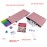American Mahjong Set with Pink Bag, 166 White Tiles, 4 All-in-One Rack/Pushers, Mahjong Tiles Set (Ma Jong, Mah-Jongg, Majiang)