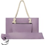 Empty Mahjong Bag(Purple) for American Mahjong Set, Mahjong Carrying Bag with Tiles Bag and Racks Drawstring Bag