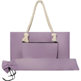 Empty Mahjong Bag(Purple) for American Mahjong Set, Mahjong Carrying Bag with Tiles Bag and Racks Drawstring Bag