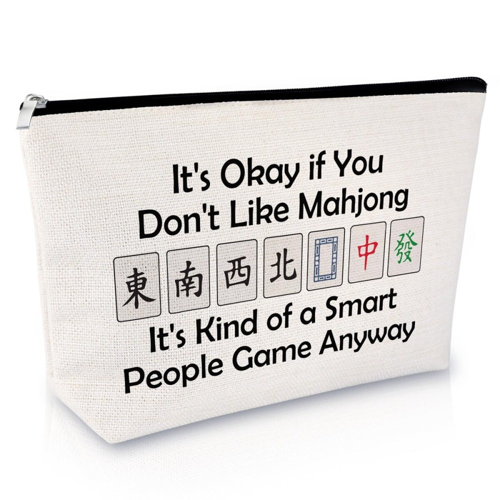 Sfodiary Mahjong Gifts for Women Makeup Bag Funny Gambling Gifts for Mahjong Lover Player Travel Cosmetic Bag Birthday Christmas Retirement Presents for Grandma Aunt Mom Friends Zipper Toiletry Pouch Sfodiary Mahjong Gifts for Women Makeup Bag Funny Gambling Gifts for Mahjong Lover Player Travel Cosmetic Bag Birthday Christmas Retirement Presents for Grandma Aunt Mom Friends Zipper Toiletry Pouch