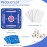 Qwiayeal Mahjong Mat with Rules for Table with 6 Mahjong Playing Instructions,4 Mahjong Tile Mixer & 4 Dice,Non-Slip and Silent Travel Mahjong Set for Mahjong/Poker/Board Games/Card Games/Dominoes