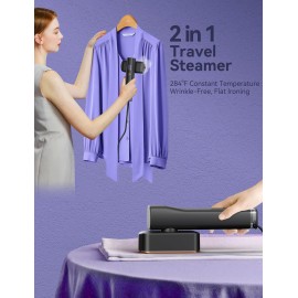 Steamer for Clothes,Sundu Portable Travel SteamerIron 2 In 1,15s Fast Heat-up,100ml Water Tank, Gloves,20 Minutes of Continuous Ironing for Travel and HomeGrey) Steamer for Clothes,Sundu Portable Travel SteamerIron 2 In 1,15s Fast Heat-up,100ml Water Tank, Gloves,20 Minutes of Continuous Ironing for Travel and HomeGrey)