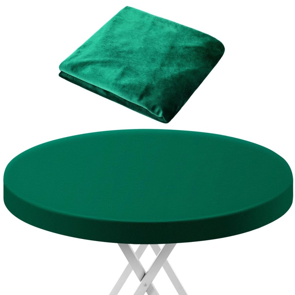 SmoothNovelty 49 Green Velvet Poker Table Cover for Mahjong, Card Games, Noise Reducing, Slip Prevention, Smooth Fabric Round Table Tablecloth for Board and Dice Games SmoothNovelty 49 Green Velvet Poker Table Cover for Mahjong, Card Games, Noise Reducing, Slip Prevention, Smooth Fabric Round Table Tablecloth for Board and Dice Games