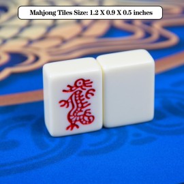 YINIUREN American Mahjong Set 166 Mahjong Tile Set 1.2-inch American Mahjong Tile Set Comes with 31.5x31.5-inch Mahjong Table Mat YINIUREN American Mahjong Set 166 Mahjong Tile Set 1.2-inch American Mahjong Tile Set Comes with 31.5x31.5-inch Mahjong Table Mat