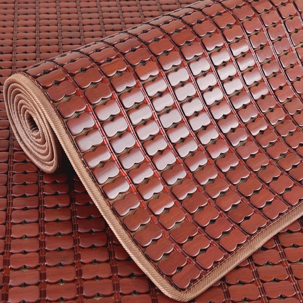 Summer Sleeping Mat Bamboo Smooth surface,Home Quick Cooling Textile Bamboo Mat,Carbonised Anti-slip Mahjong Bamboo Mat,Double ribs and double lines,Foldable Cooling Mat for bedroom and living room(B, Summer Sleeping Mat Bamboo Smooth surface,Home Quick Cooling Textile Bamboo Mat,Carbonised Anti-slip Mahjong Bamboo Mat,Double ribs and double lines,Foldable Cooling Mat for bedroom and living room(B,