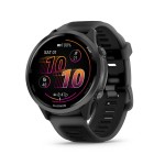 Garmin Forerunner 570, 47mm, Advanced GPS Running and Triathlon Smartwatch, AMOLED Display, Training and Recovery Features, Slate Gray Aluminum with Translucent Black/Black Band