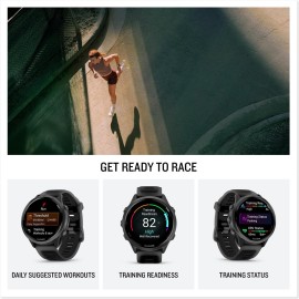 Garmin Forerunner 570, 47mm, Advanced GPS Running and Triathlon Smartwatch, AMOLED Display, Training and Recovery Features, Slate Gray Aluminum with Translucent Black/Black Band Garmin Forerunner 570, 47mm, Advanced GPS Running and Triathlon Smartwatch, AMOLED Display, Training and Recovery Features, Slate Gray Aluminum with Translucent Black/Black Band