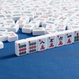 TAIKULA American Mahjong Tiles 1.2 American Mahjong Set 166 White Premium Mahjong Tiles with 3 Golden Metal Dice & Rules Instruction TAIKULA American Mahjong Tiles 1.2 American Mahjong Set 166 White Premium Mahjong Tiles with 3 Golden Metal Dice & Rules Instruction