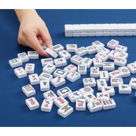 TAIKULA American Mahjong Tiles 1.2 American Mahjong Set 166 White Premium Mahjong Tiles with 3 Golden Metal Dice & Rules Instruction TAIKULA American Mahjong Tiles 1.2 American Mahjong Set 166 White Premium Mahjong Tiles with 3 Golden Metal Dice & Rules Instruction