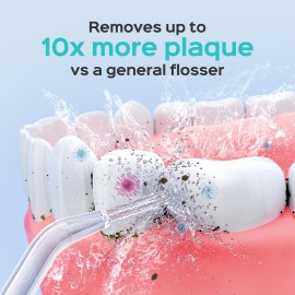 COSLUS Electric Water Flosser for Teeth, Professional Dental Pick for Orthodontic, Sensitive Gums, Braces - 12 Pressure Settings & 5 Multi-Functional Tips for Multiple Users, Home Use, White COSLUS Electric Water Flosser for Teeth, Professional Dental Pick for Orthodontic, Sensitive Gums, Braces - 12 Pressure Settings & 5 Multi-Functional Tips for Multiple Users, Home Use, White