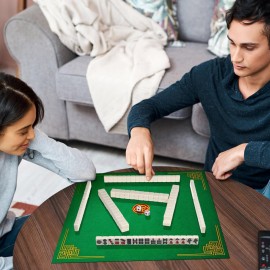 BESPORTBLE Portable Mini Mahjong Set - Travel Mahjong Game with Engraved Tiles for Family Gatherings Outdoor Fun and Parties BESPORTBLE Portable Mini Mahjong Set - Travel Mahjong Game with Engraved Tiles for Family Gatherings Outdoor Fun and Parties