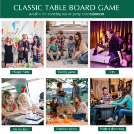 BESPORTBLE Portable Mini Mahjong Set - Travel Mahjong Game with Engraved Tiles for Family Gatherings Outdoor Fun and Parties BESPORTBLE Portable Mini Mahjong Set - Travel Mahjong Game with Engraved Tiles for Family Gatherings Outdoor Fun and Parties