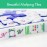 Doreimi American Mahjong Set with 160 Acrylic White Tiles and 4 Transparent Holders/Pushers, Portable American Style Mahjong Game with Carrying Bag, Classic Board Games for Family Night