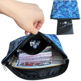 XuMoZC American Mini Mahjong Set 166 Oh My Mahjong Tiles 0.9-inch American Mahjong Game Pink Set Thickened Mah-Jongg Tiles Bag Mahjong Tile Set