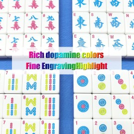 XuMoZC American 1.2-inch Mahjong Set 166 Oh My Mahjong Tiles American Mahjong Game Pink Mah-Jongg Tiles XuMoZC American 1.2-inch Mahjong Set 166 Oh My Mahjong Tiles American Mahjong Game Pink Mah-Jongg Tiles