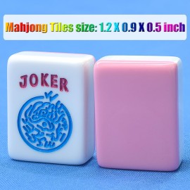 XuMoZC American 1.2-inch Mahjong Set 166 Oh My Mahjong Tiles American Mahjong Game Pink Mah-Jongg Tiles XuMoZC American 1.2-inch Mahjong Set 166 Oh My Mahjong Tiles American Mahjong Game Pink Mah-Jongg Tiles