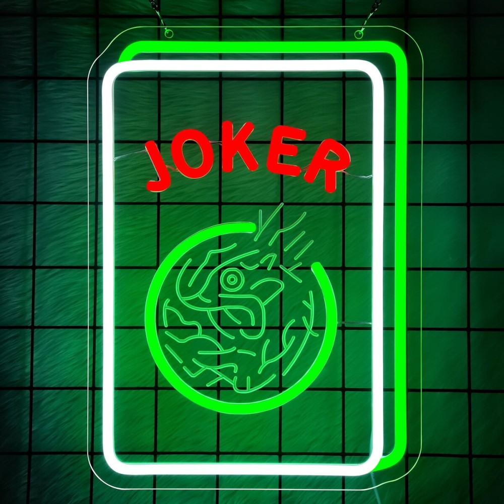 Mahjong Neon Sign for Wall Decor - Game Neon Acrylic USB Powered LED Wall Art Decor, Light Up Sign Dimmable, for Man Cave Bar Club Mahjong Party Casino Room 14.02 x 10.12 Mahjong Neon Sign for Wall Decor - Game Neon Acrylic USB Powered LED Wall Art Decor, Light Up Sign Dimmable, for Man Cave Bar Club Mahjong Party Casino Room 14.02 x 10.12