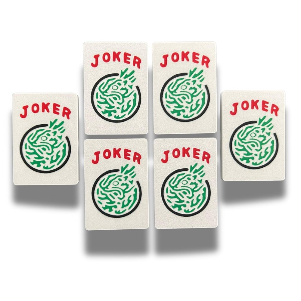 Mahjong/Mah Jongg Cupcake/Cake Toppers | 3D Printed Party Decorations/Party Favors for Mahjong Lovers (Set of 6 Joker Toppers) Mahjong/Mah Jongg Cupcake/Cake Toppers | 3D Printed Party Decorations/Party Favors for Mahjong Lovers (Set of 6 Joker Toppers)