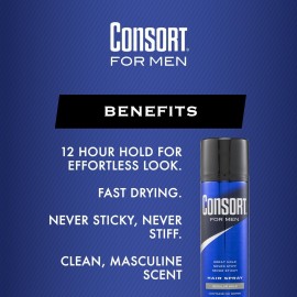 Consort For Men Hair Spray Regular Hold 8.3 oz Consort For Men Hair Spray Regular Hold 8.3 oz