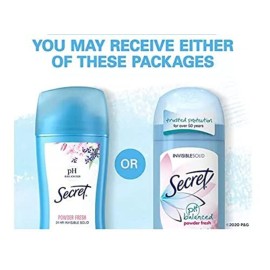 Secret Original Anti-Perspirant/Deodorant, Invisible Solid, Powder Fresh, 2.6-Ounces