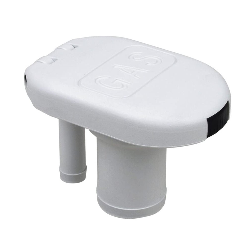 Perko 1319DPGWHT Polymer Vented Straight Neck Gas Fill for 1.5 Hose - White