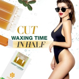 Clean + Easy Medium Original Roll On Wax Refill for Wax Cartridge, Hygienic Depilatory Hair Removal Treatment, Removes Fine to Coarse Hairs, Perfect for Delicate Skin - 3 Packs Clean + Easy Medium Original Roll On Wax Refill for Wax Cartridge, Hygienic Depilatory Hair Removal Treatment, Removes Fine to Coarse Hairs, Perfect for Delicate Skin - 3 Packs