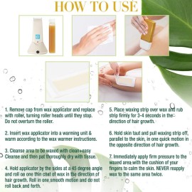 Clean + Easy Medium Original Roll On Wax Refill for Wax Cartridge, Hygienic Depilatory Hair Removal Treatment, Removes Fine to Coarse Hairs, Perfect for Delicate Skin - 3 Packs Clean + Easy Medium Original Roll On Wax Refill for Wax Cartridge, Hygienic Depilatory Hair Removal Treatment, Removes Fine to Coarse Hairs, Perfect for Delicate Skin - 3 Packs