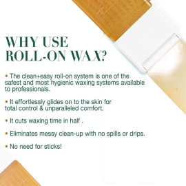 Clean + Easy Medium Original Roll On Wax Refill for Wax Cartridge, Hygienic Depilatory Hair Removal Treatment, Removes Fine to Coarse Hairs, Perfect for Delicate Skin - 3 Packs Clean + Easy Medium Original Roll On Wax Refill for Wax Cartridge, Hygienic Depilatory Hair Removal Treatment, Removes Fine to Coarse Hairs, Perfect for Delicate Skin - 3 Packs