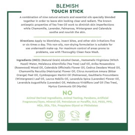 Desert Essence Herbal Blemish Touch Stick with Natural Extracts & Essential Oils - .31 Fl Ounce - Pack of 6 - Antiseptic Tea Tree Oil - Chamomile - Lavender - Palmarosa - Clear & Radiant Skin