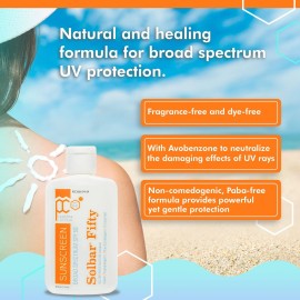 Solbar Fifty SPF 50 Body & Face Sunscreen - Broad Spectrum Sun Cream, Water-Resistant Sun Screen Protector - 4 Fl. Oz. Solbar Fifty SPF 50 Body & Face Sunscreen - Broad Spectrum Sun Cream, Water-Resistant Sun Screen Protector - 4 Fl. Oz.