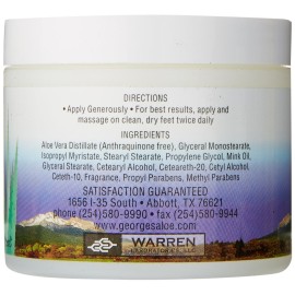 Georges Aloe Foot Cream, 4 Ounce