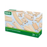 BRIO World Expansion Pack Intermediate - Works with All BRIO Train Sets - FSC-certified 16-Piece Wooden Train Tracks with Switches - Grow Existing Systems and Create Railway Empires - Kids Ages 3 & Up