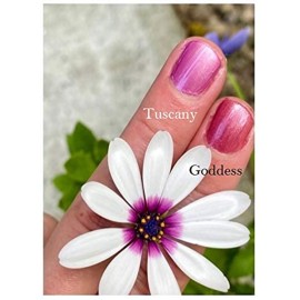 Honeybee Gardens Water-Based Nail Enamel, Goddess, Slight Iridescence & Shimmer Medium Purple Berry, Eco-Friendly, Odorless & Vibrant Polish, 0.5 fl oz