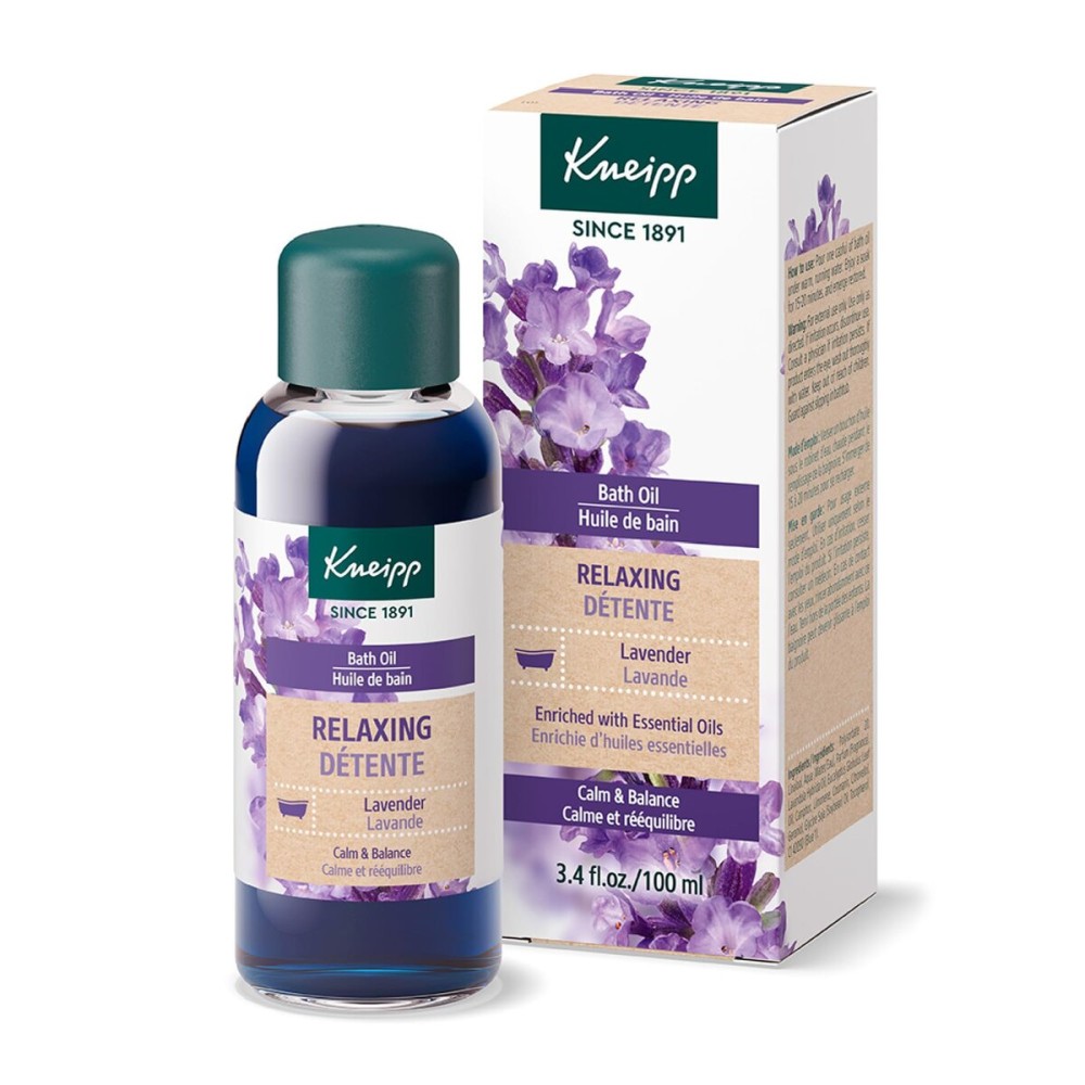 Kneipp Relaxing Lavender Bath Oil - Good for Relaxation Any Time of Day - Vegan - 3.38 fl oz - Up to 10 Baths