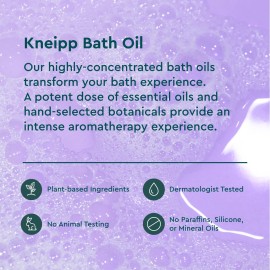 Kneipp Relaxing Lavender Bath Oil - Good for Relaxation Any Time of Day - Vegan - 3.38 fl oz - Up to 10 Baths
