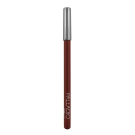 Palladio Lip Liner Pencil, Wooden, Firm yet Smooth, Contour and Line with Ease, Perfectly Outlined Lips, Comfortable, Hydrating, Moisturizing, Rich Pigmented Color, Long Lasting, Caf
