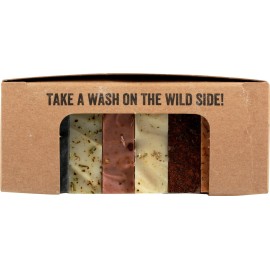 A Wild Soap Bar Wild Soap Sampler Gift Set, 8 Small All Natural Bar Soaps with Organic Ingredients, for Guests or Travel, Handmade