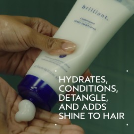 Aveda Brilliant Conditioner | Hydrating, Detangling, Smoothing Conditioner | Adds Shine | with Jojoba and Babassu Oils | for All Hair Types, 6.7 Fl Oz