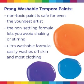 Prang Washable Tempera Paint, Orange, 32 Oz., 1 Count