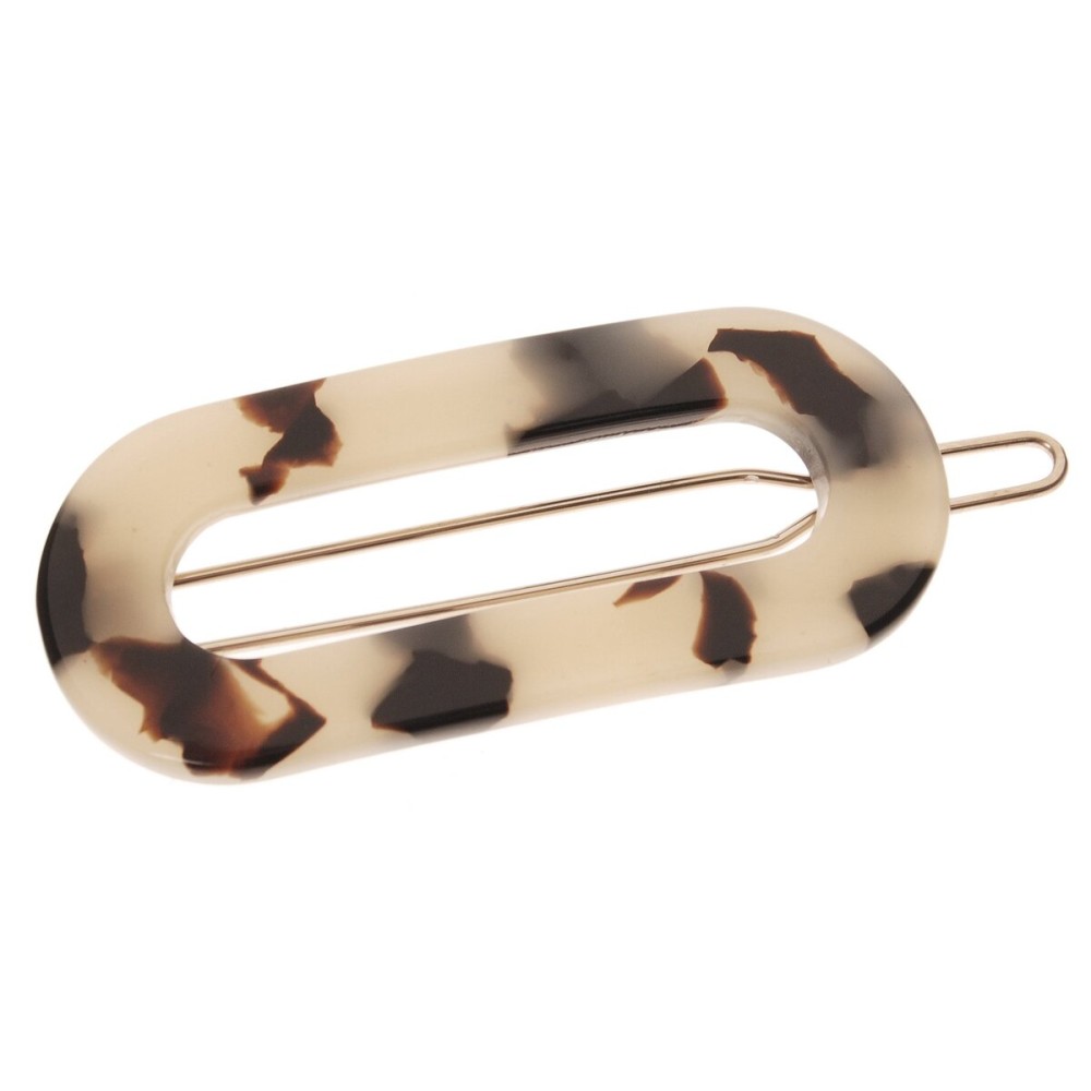 France Luxe Mini Oval on Tige Boule Barrette - Ivory Tokyo France Luxe Mini Oval on Tige Boule Barrette - Ivory Tokyo