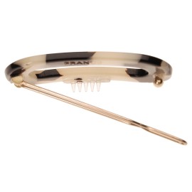 France Luxe Mini Oval on Tige Boule Barrette - Ivory Tokyo France Luxe Mini Oval on Tige Boule Barrette - Ivory Tokyo