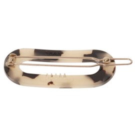 France Luxe Mini Oval on Tige Boule Barrette - Ivory Tokyo France Luxe Mini Oval on Tige Boule Barrette - Ivory Tokyo