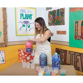 Prang Washable Paint, Yellow, 1 Gal Bottle