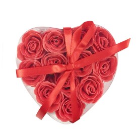 Rose Scented Red Rose Shaped Soaps (Set of 12) Rose Scented Red Rose Shaped Soaps (Set of 12)
