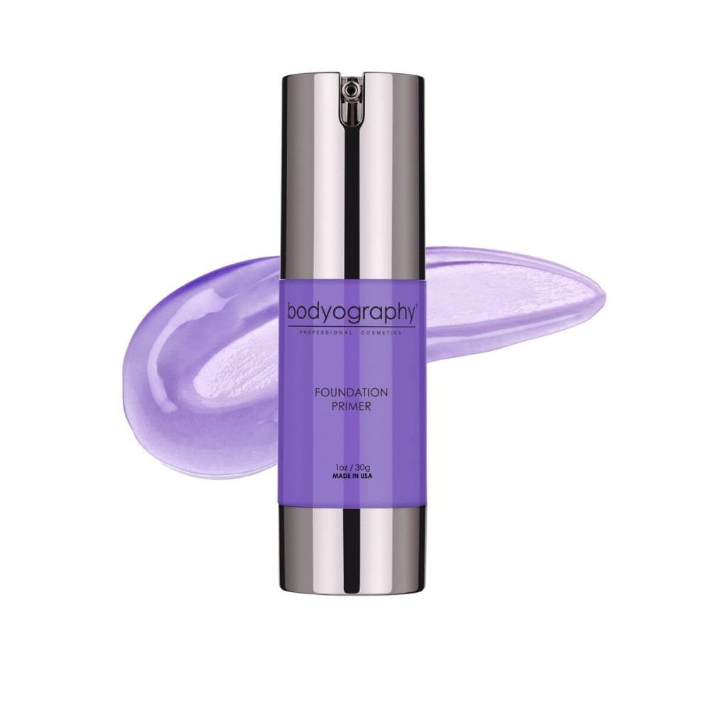BODYOGRAPHY - Foundation Primer (Purple): Flawless Anti-Aging Salon Makeup Primer w/Vitamin E, A, Jojoba, Grapeseed Oil | Control Shine | Gluten-Free, Cruelty-Free, 1 oz. BODYOGRAPHY - Foundation Primer (Purple): Flawless Anti-Aging Salon Makeup Primer w/Vitamin E, A, Jojoba, Grapeseed Oil | Control Shine | Gluten-Free, Cruelty-Free, 1 oz.