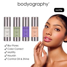 BODYOGRAPHY - Foundation Primer (Green): Flawless Anti-Aging Salon Makeup Primer w/Vitamin E, A, Jojoba, Grapeseed Oil | Control Shine | Gluten-Free, Cruelty-Free, 1 oz. BODYOGRAPHY - Foundation Primer (Green): Flawless Anti-Aging Salon Makeup Primer w/Vitamin E, A, Jojoba, Grapeseed Oil | Control Shine | Gluten-Free, Cruelty-Free, 1 oz.