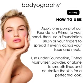 BODYOGRAPHY - Foundation Primer (Green): Flawless Anti-Aging Salon Makeup Primer w/Vitamin E, A, Jojoba, Grapeseed Oil | Control Shine | Gluten-Free, Cruelty-Free, 1 oz. BODYOGRAPHY - Foundation Primer (Green): Flawless Anti-Aging Salon Makeup Primer w/Vitamin E, A, Jojoba, Grapeseed Oil | Control Shine | Gluten-Free, Cruelty-Free, 1 oz.